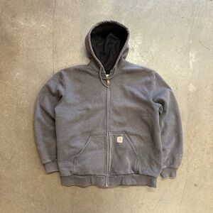 Faded gray 90s VINTAGE Carhartt Full Zip Hoodie